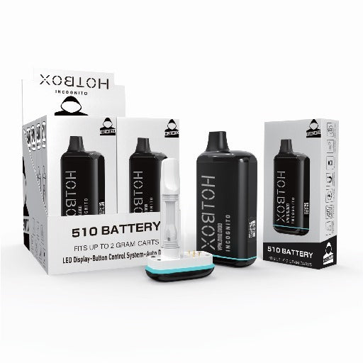 Incognito HotBox 510 Vape Cartridge Battery - Black